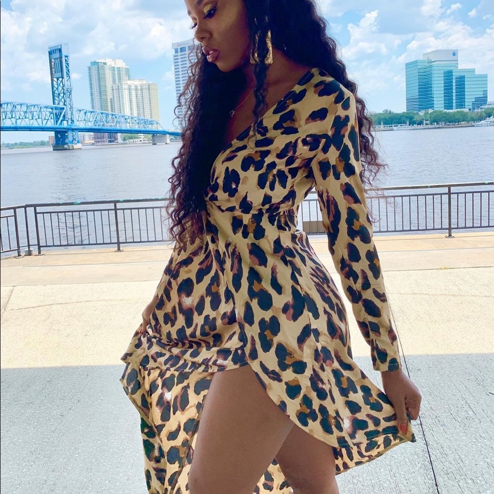 Animal print dress from Pretty Little Thing ✨